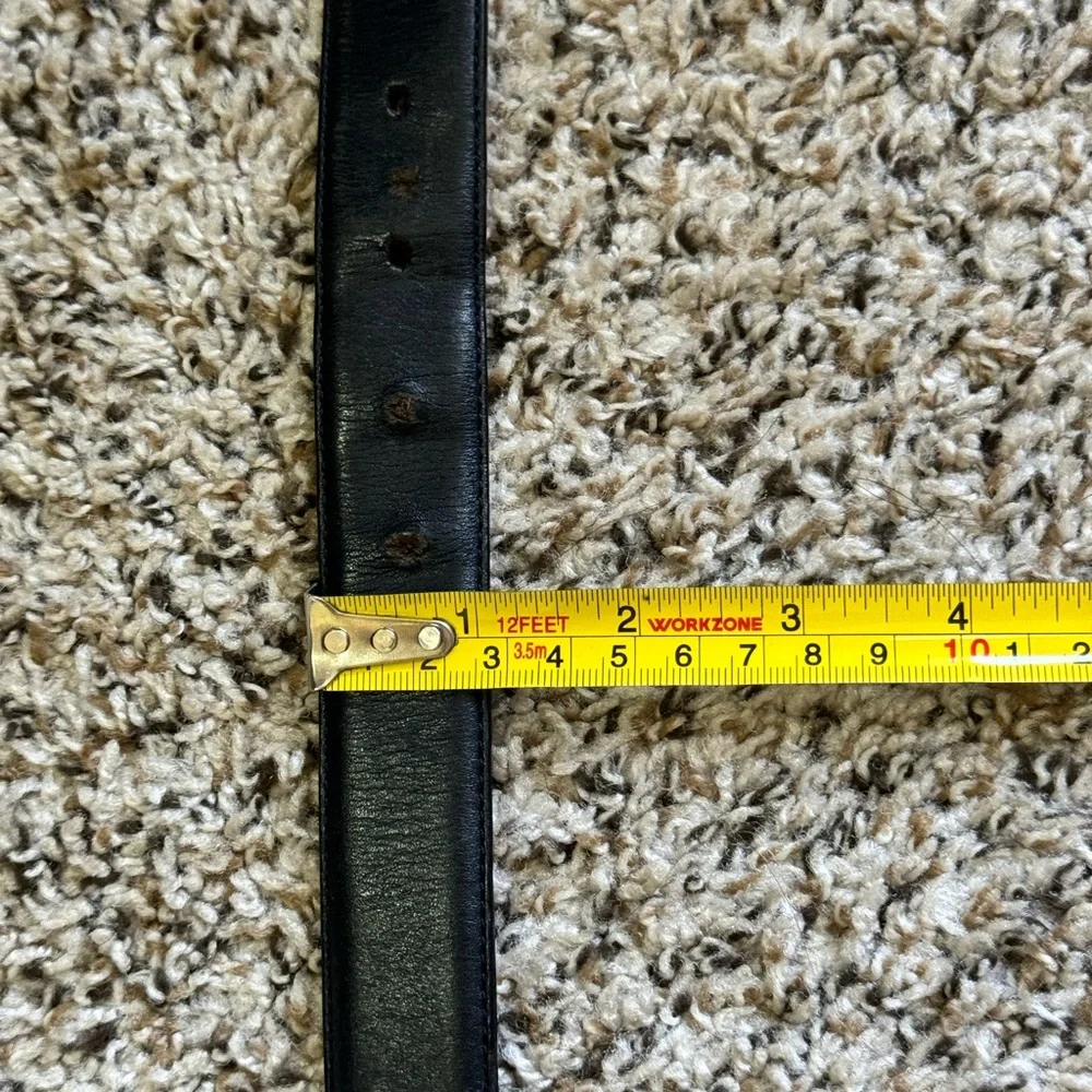 Polo Ralph Lauren Reversible Black/Brown Leather Belt Pony Logo